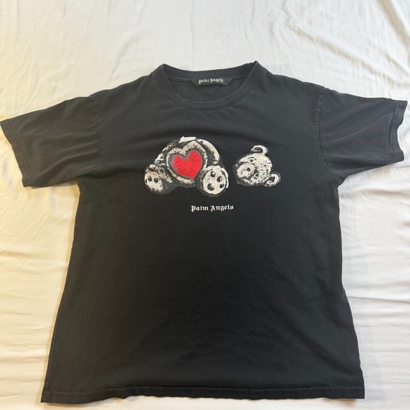 Palm Angels Other - Palm Angels Teddy Bear Black T-Shirt Mens Medium Cotton